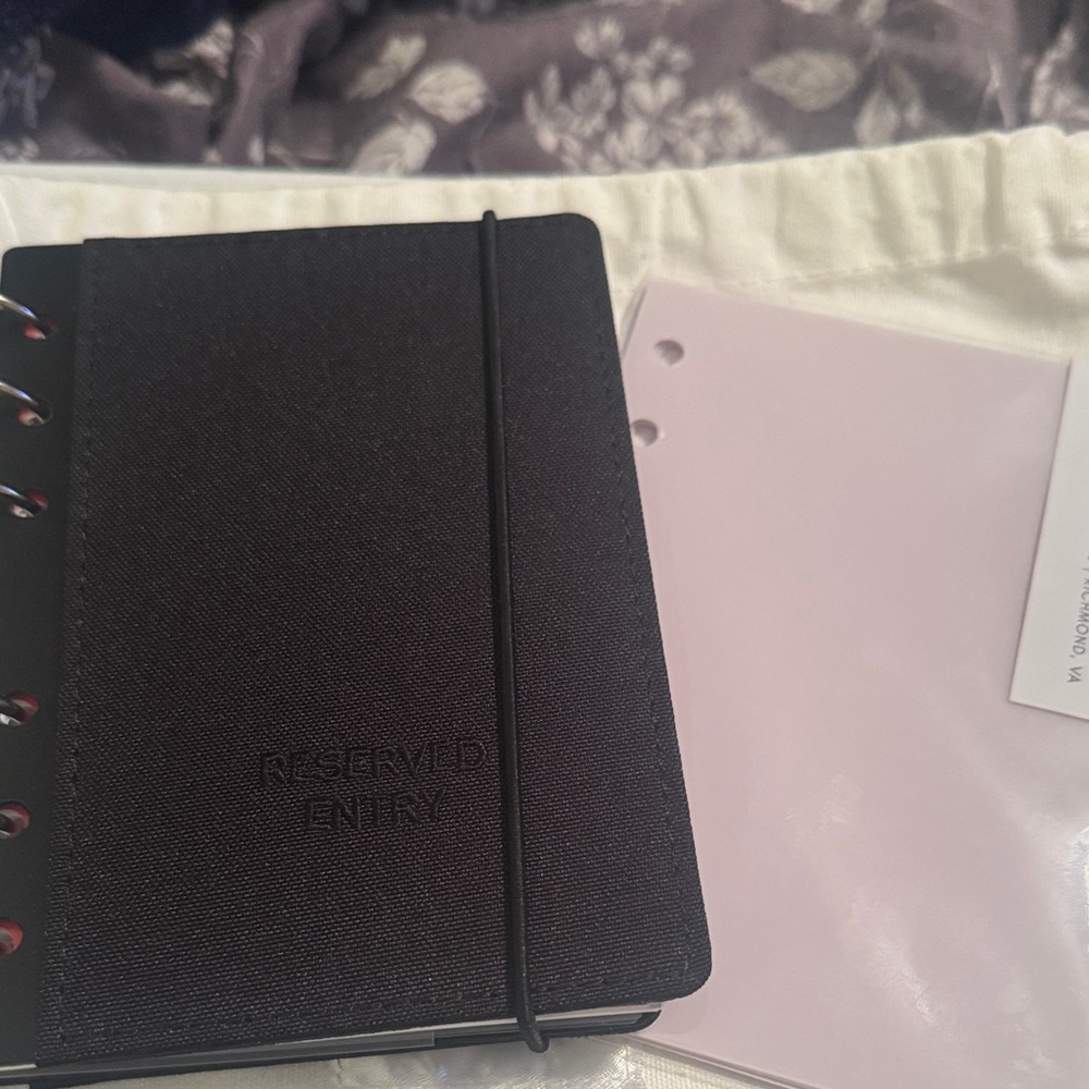 Black Planner with Elastic Band